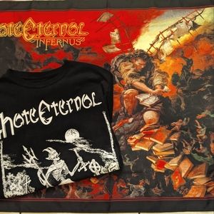 Hate Eternal Merch - Infernus Banner / Tapestry &  Metal Band Concert Shirt